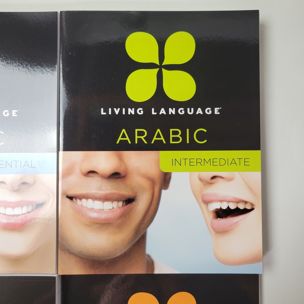 Living Language Arabic Course Set Essential Intermediate Advanced Script Guide - Picture 3 of 6